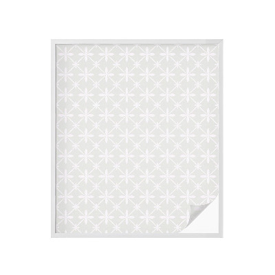 Naklejka na okno mleczna witraż Florystyczna symetria