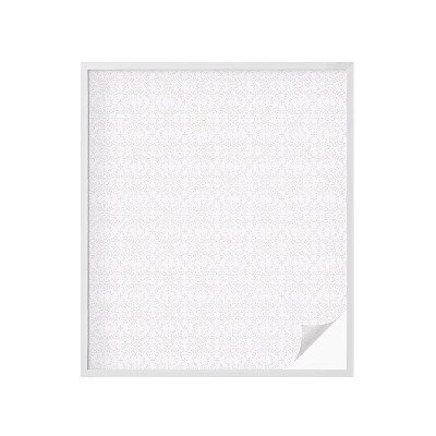 Mleczna naklejka na okno Roślinna symetria