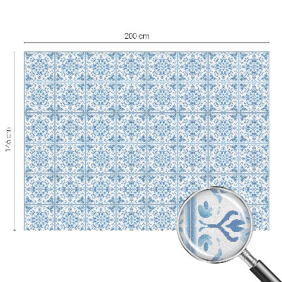 Folia okienna zapewniająca prywatność Florystyczne ornamenty