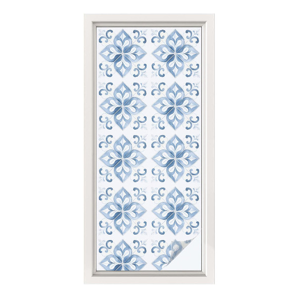 Mleczna naklejka na okno Klasyczna elegancja