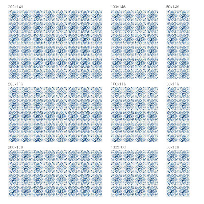 Mleczna naklejka na okno Klasyczna elegancja