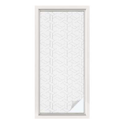 Naklejka na okno dająca prywatność Geometryczna plecionka