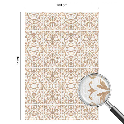 Mleczna naklejka na okno Klasyczny ornament