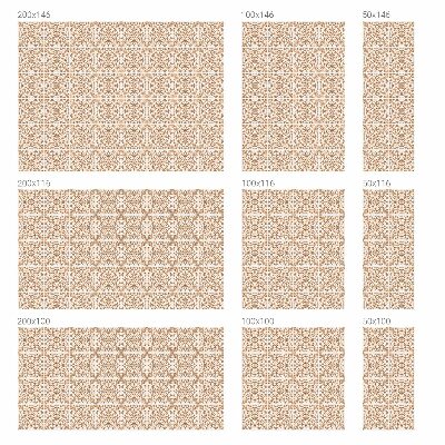 Mleczna naklejka na okno Klasyczny ornament