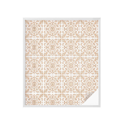 Mleczna naklejka na okno Klasyczny ornament