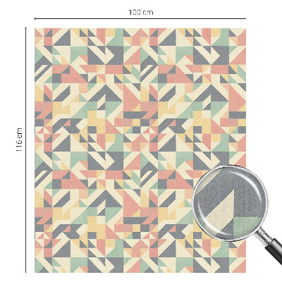 Naklejka na okno mleczna witraż Energia geometrii