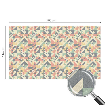 Naklejka na okno mleczna witraż Energia geometrii