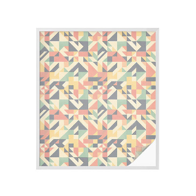 Naklejka na okno mleczna witraż Energia geometrii