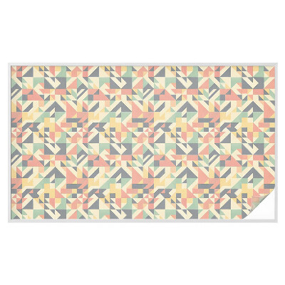 Naklejka na okno mleczna witraż Energia geometrii