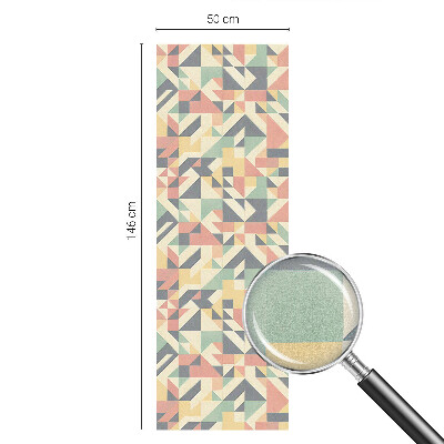 Naklejka na okno mleczna witraż Energia geometrii