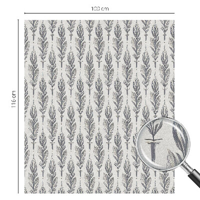 Folia okienna zapewniająca prywatność Eleganckie pióra