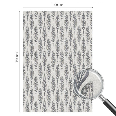 Folia okienna zapewniająca prywatność Eleganckie pióra