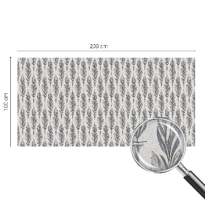 Folia okienna zapewniająca prywatność Eleganckie pióra