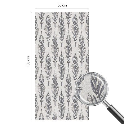 Folia okienna zapewniająca prywatność Eleganckie pióra