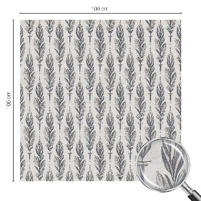 Folia okienna zapewniająca prywatność Eleganckie pióra