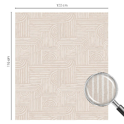 Mleczna naklejka na okno Geometryczny wzór