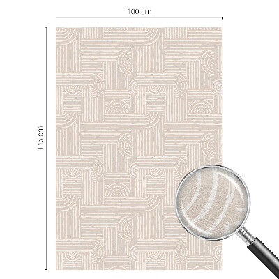 Mleczna naklejka na okno Geometryczny wzór