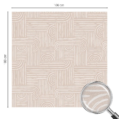 Mleczna naklejka na okno Geometryczny wzór