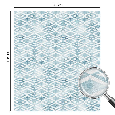 Folia okienna zapewniająca prywatność Niebieskie romby