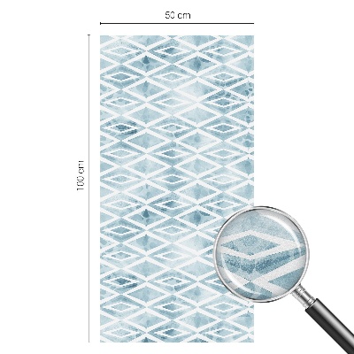 Folia okienna zapewniająca prywatność Niebieskie romby