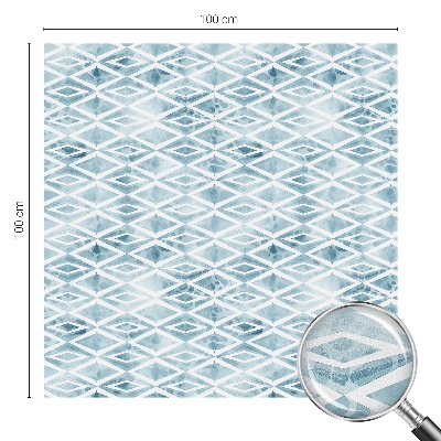 Folia okienna zapewniająca prywatność Niebieskie romby