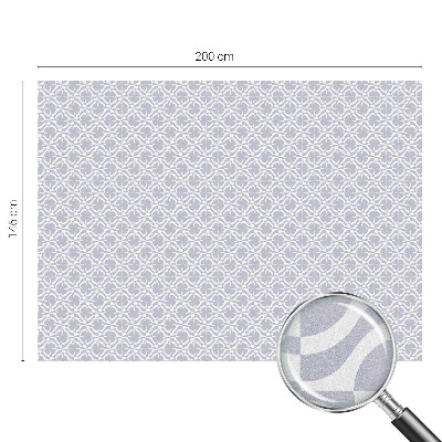 Naklejka na okno dająca prywatność Fioletowa symetria