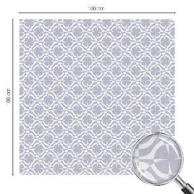 Naklejka na okno dająca prywatność Fioletowa symetria