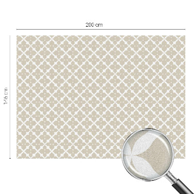 Mleczna naklejka na okno Geometryczne liście