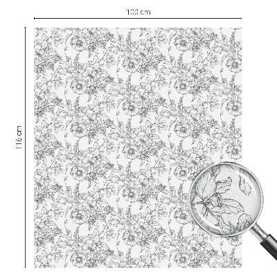 Folia dekoracyjna na okna Kwiatowa elegancja