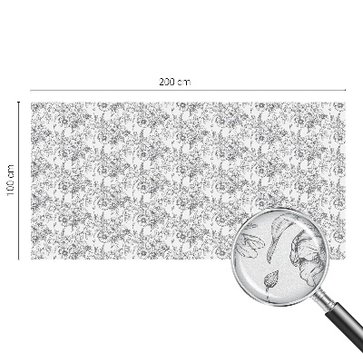 Folia dekoracyjna na okna Kwiatowa elegancja