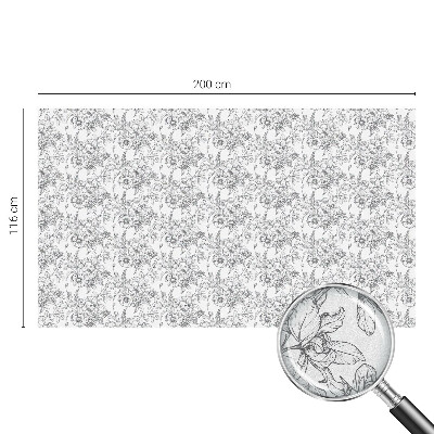 Folia dekoracyjna na okna Kwiatowa elegancja