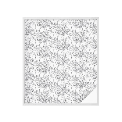 Folia dekoracyjna na okna Kwiatowa elegancja