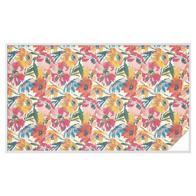 Naklejka na okno mleczna witraż Kwiatowa eksplozja