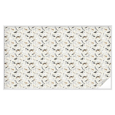 Folia dekoracyjna na okna Pieski wzory