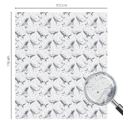 Mleczna naklejka na okno Morskie stworzenia