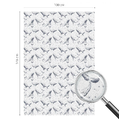 Mleczna naklejka na okno Morskie stworzenia