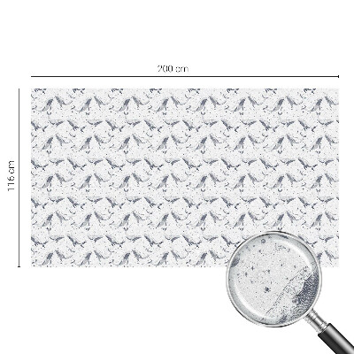 Mleczna naklejka na okno Morskie stworzenia