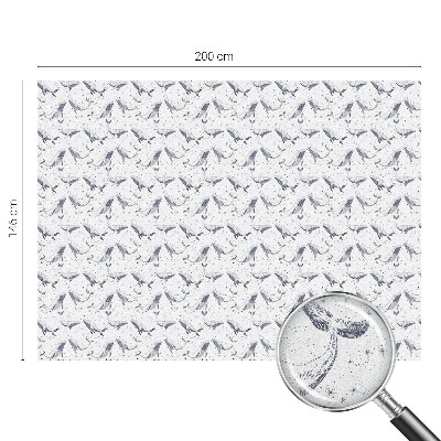 Mleczna naklejka na okno Morskie stworzenia