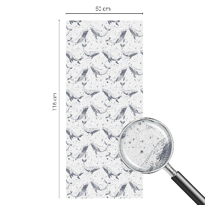 Mleczna naklejka na okno Morskie stworzenia