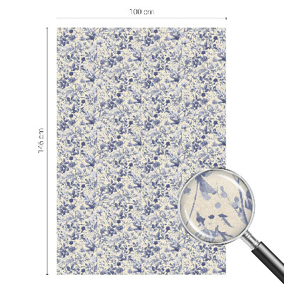 Naklejka na okno dająca prywatność Kwiatowa symetria