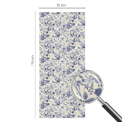 Naklejka na okno dająca prywatność Kwiatowa symetria