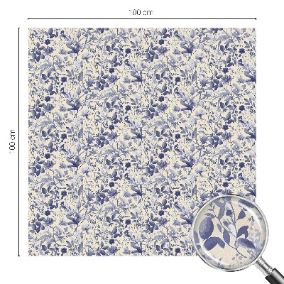 Naklejka na okno dająca prywatność Kwiatowa symetria