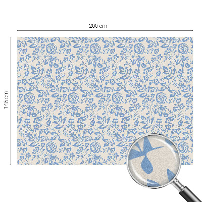 Naklejka na okno mleczna witraż Kwiaty liście