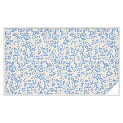 Naklejka na okno mleczna witraż Kwiaty liście