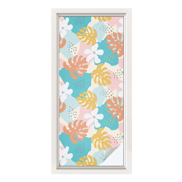 Folia okienna zapewniająca prywatność Egzotyczna natura