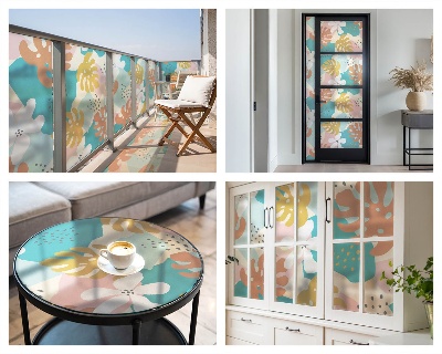 Folia okienna zapewniająca prywatność Egzotyczna natura