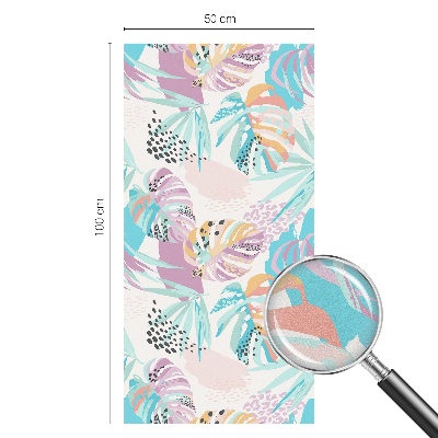 Folia dekoracyjna na okna Abstrakcyjna dżungla