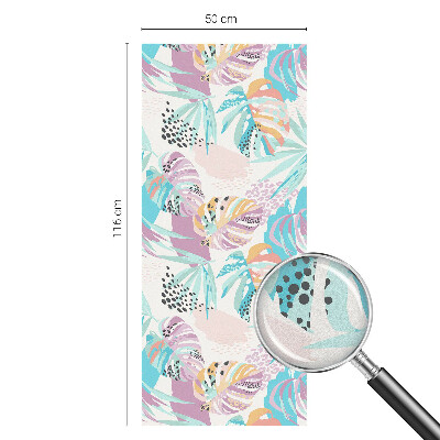 Folia dekoracyjna na okna Abstrakcyjna dżungla