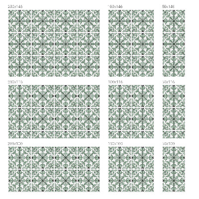 Mleczna naklejka na okno Roślinny wzór