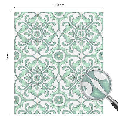 Folia dekoracyjna na okna Zielona symetria